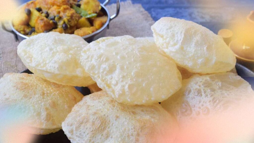 Bengali Luchi Recipe (Fried Puffed Bread) 1 Bengali Luchi Recipe